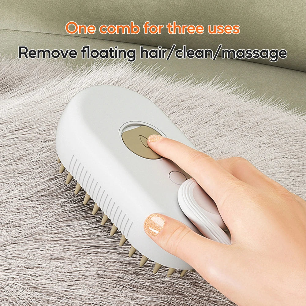 pet electric steam brush