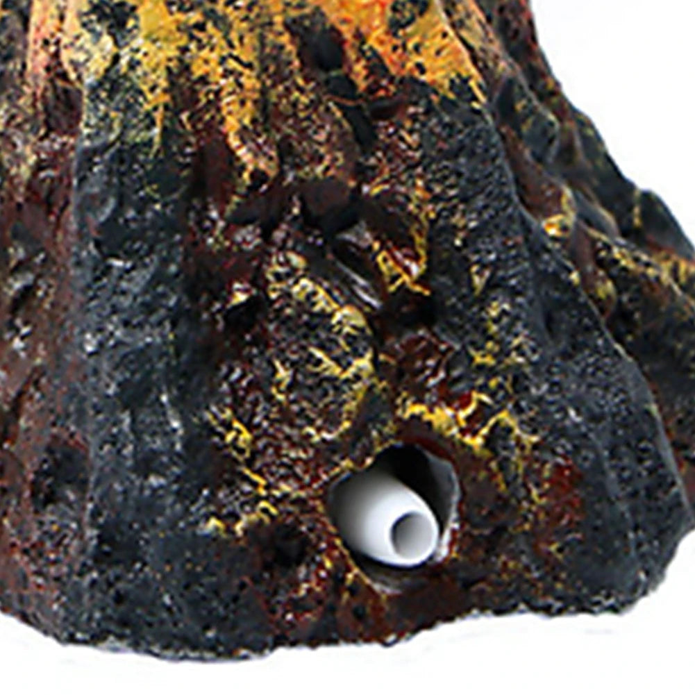 Volcano Shape Aquarium Air Bubble Stone – Oxygen Pump Decoration for Fish Tank Aeration & Visual Effect
