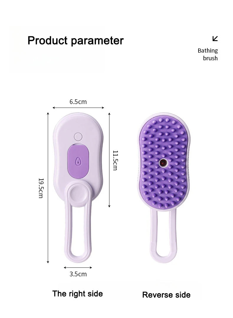 pet electric steam brush
