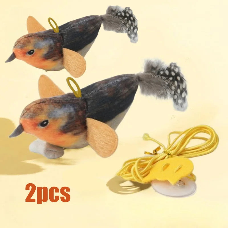 Interactive Cat Bird Toy for Chasing & Play