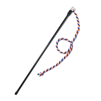 Interactive Cat Teaser Wand – Rope Stick Toy for Chasing & Chewing
