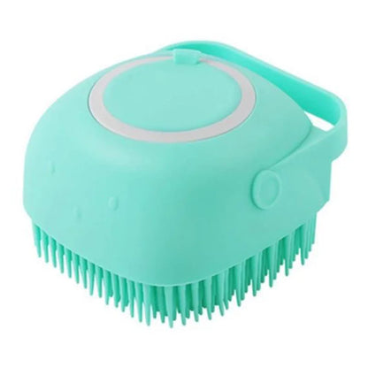 Silicone Pet Grooming Tool with Shampoo Dispenser