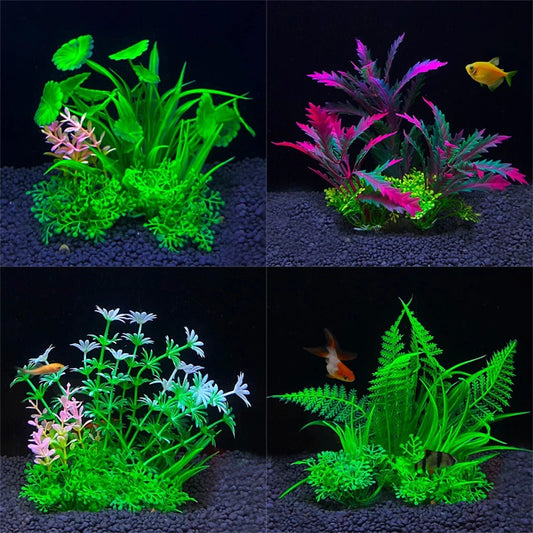 5.5-Inch Artificial Aquarium Plant – Plastic Water Grass Decoration for Fish Tanks & Bowls