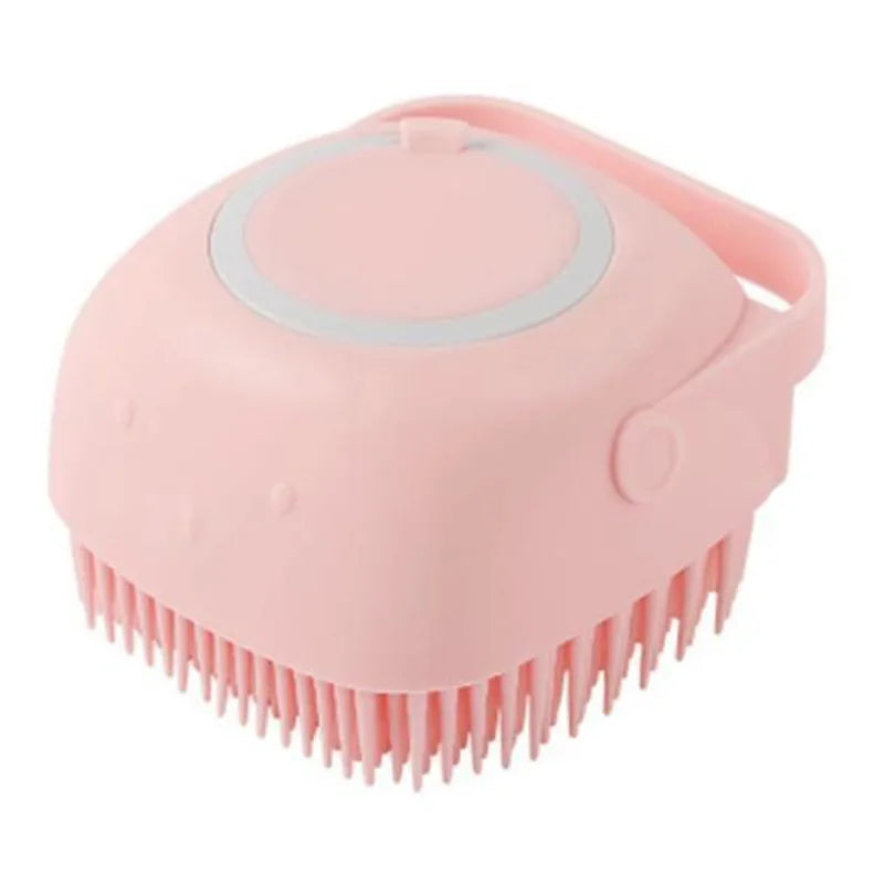 Silicone Pet Grooming Tool with Shampoo Dispenser