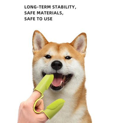 Pet Finger Toothbrush – Soft Silicone Dental Cleaner for Dogs & Cats
