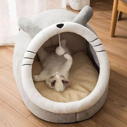 Cat Bed – Foldable, Washable Cave Bed for Small Pets