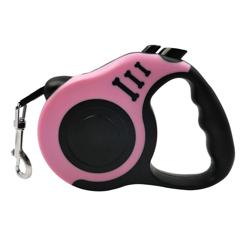 3m/5m Retractable Dog Leash – Strong Nylon Pet Lead