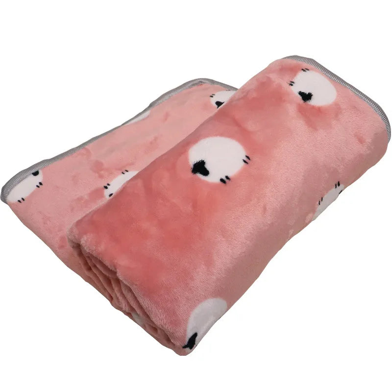 Soft Flannel Dog & Cat Blanket | Warm Plush Pet Sleeping Mat