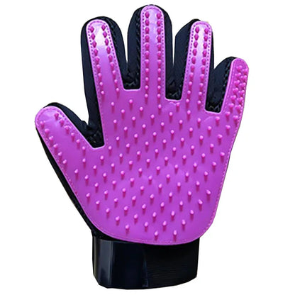 Silicone Pet Grooming Glove – Hair Removal & Bath Brush for Dogs & Cats