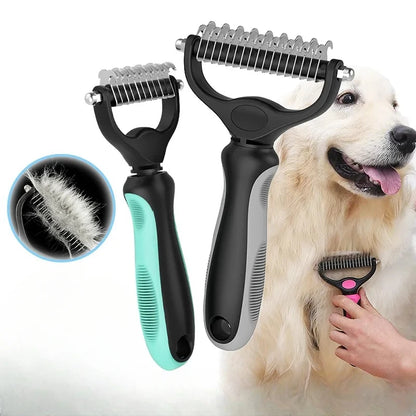 Pet Hair Removal Comb – Effective Dematting & Grooming Brush for Dogs & Cats