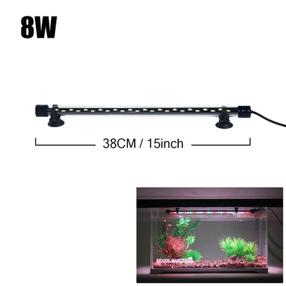 Waterproof LED Aquarium Plant Grow Light – 18-58CM Adjustable Fish Tank Lamp with 5730 Chips, 90-260V