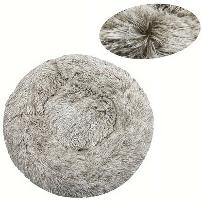 Round Pet Bed – Cozy Plush Bed for Dogs & Cats