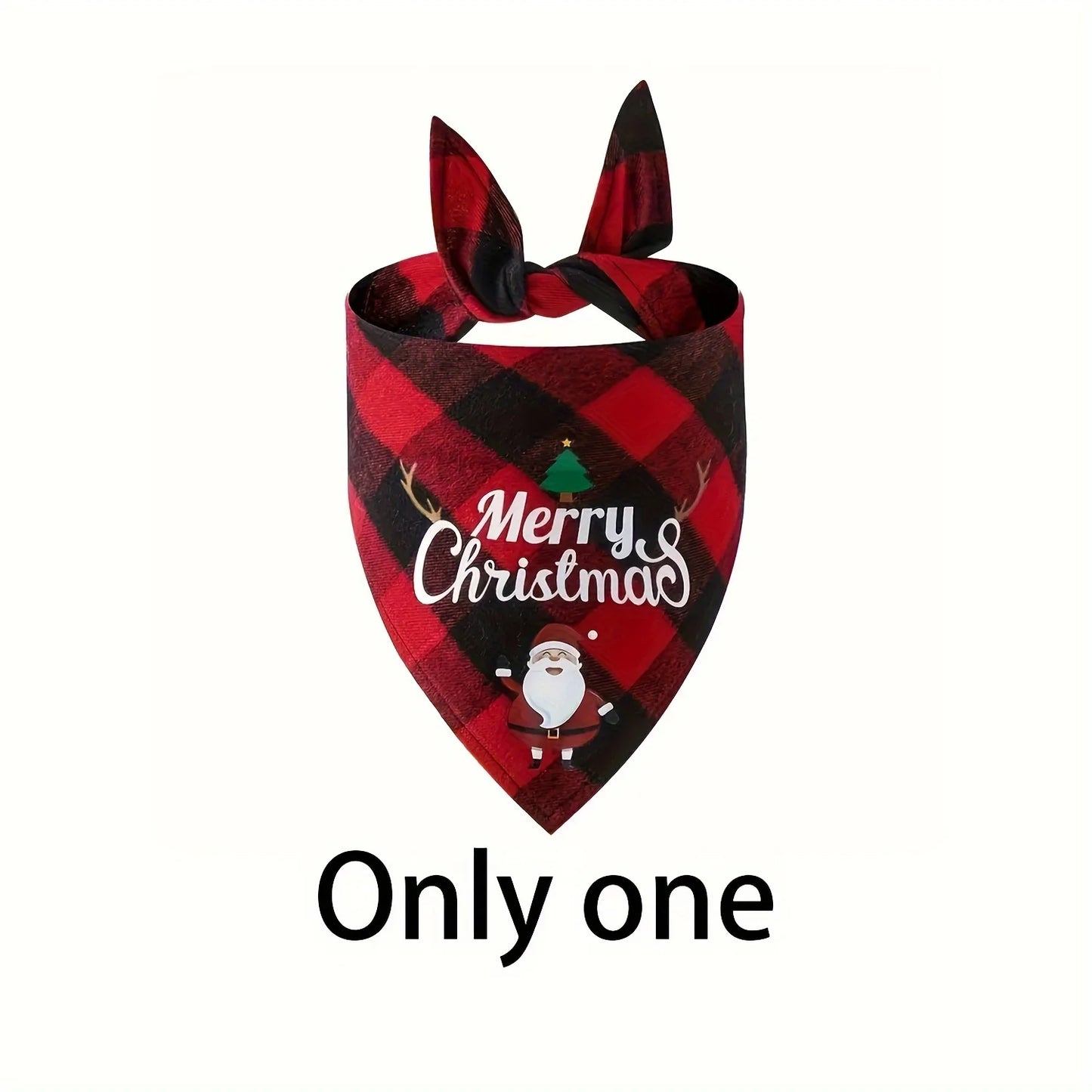 Christmas Dog Bandana – Santa & Snowman Design