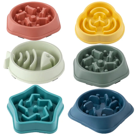 Slow Feeder Bowl for Cats & Dogs | Anti-Choking Non-Slip Bowl
