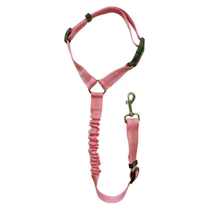 Dog Car Seat Belt & Leash – Adjustable Pet Travel Safety Strap