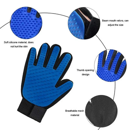 pet grooming cleaning glove