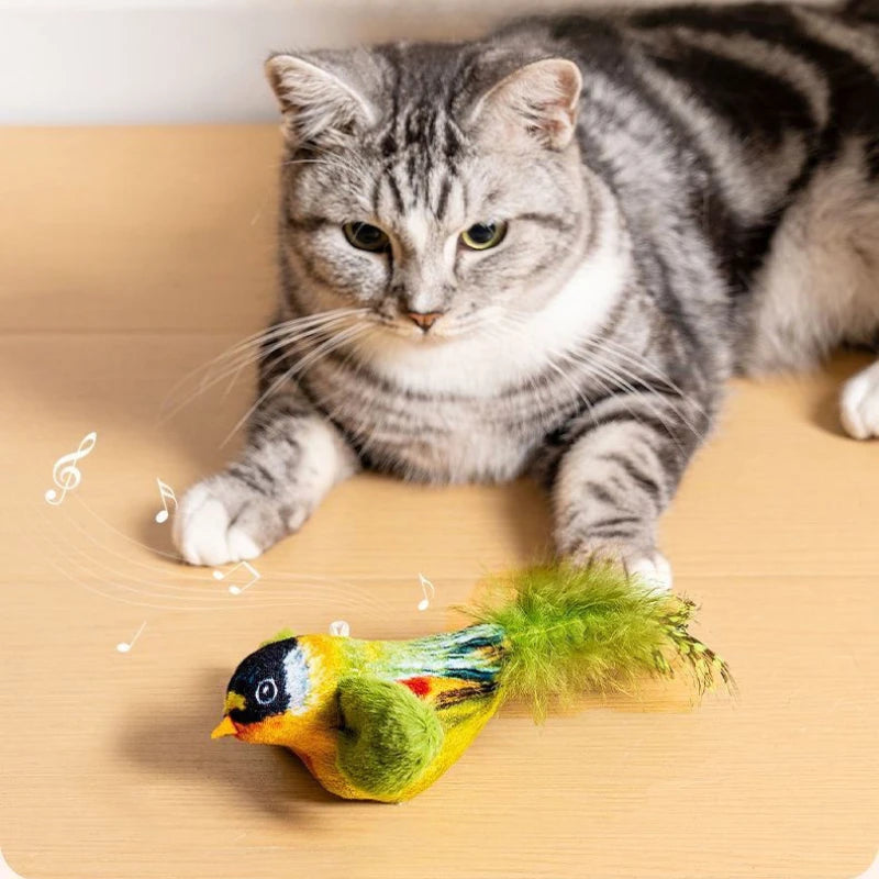 Interactive Cat Bird Toy for Chasing & Play