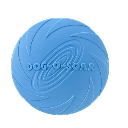 Interactive Flying Disc Dog Toy – Silicone Chew-Resistant Pet Frisbee