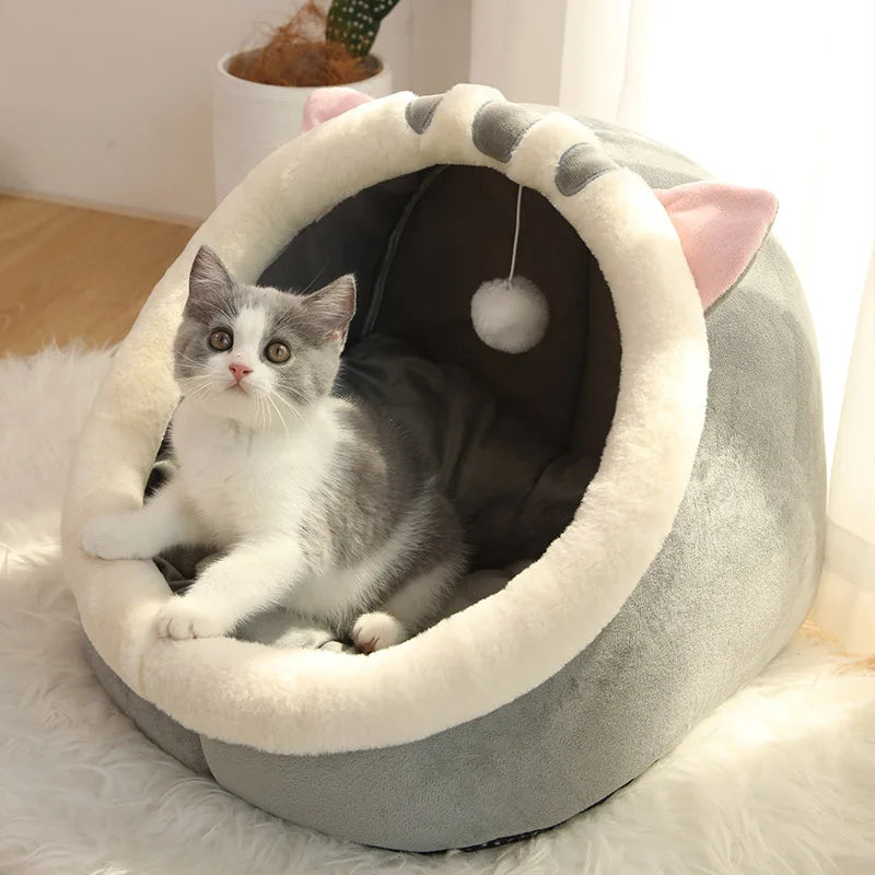 Cat Bed – Foldable, Washable Cave Bed for Small Pets