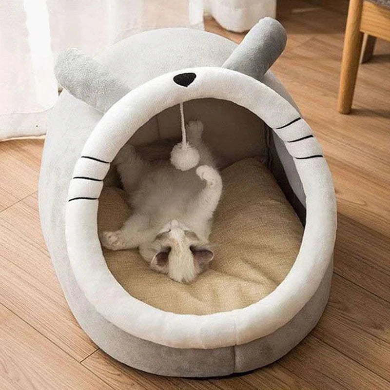 Cat Bed – Foldable, Washable Cave Bed for Small Pets