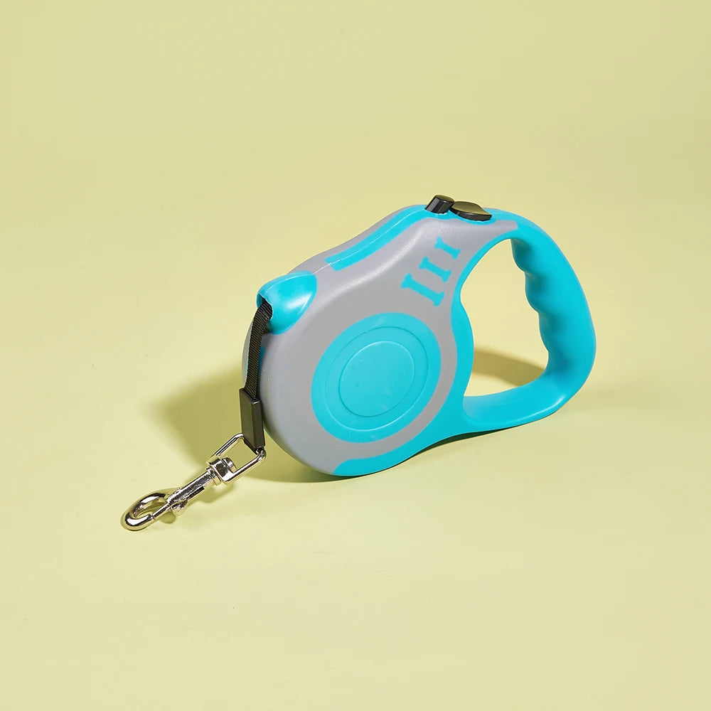 3m/5m Retractable Dog Leash – Strong Nylon Pet Lead