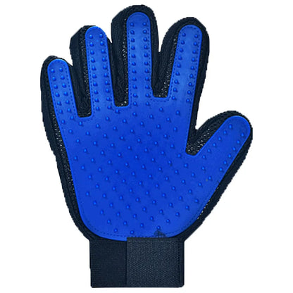 Silicone Pet Grooming Glove – Hair Removal & Bath Brush for Dogs & Cats
