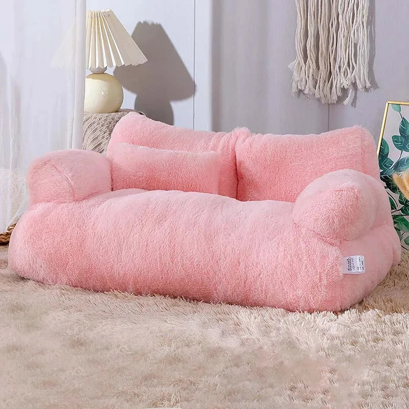 Warm Plush Pet Bed Sofa
