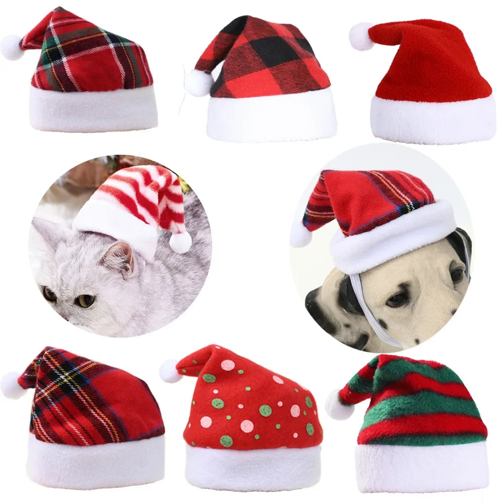 Christmas Pet Hat – Cute Holiday Costume Cap for Small Dogs & Cats