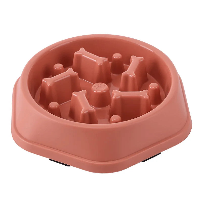 Slow Feeder Bowl for Cats & Dogs | Anti-Choking Non-Slip Bowl