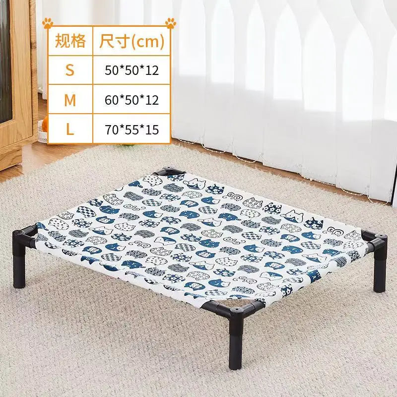 Elevated Pet Bed – Portable Folding Dog & Cat Cot for Indoor/Outdoor Use