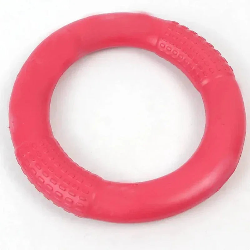 Orange Dog Training Ring – Durable EVA Flying Disk Puller Toy for Interactive Play & Exercise