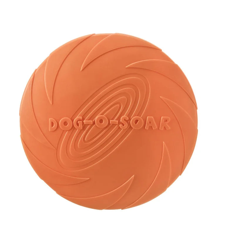 Interactive Flying Disc Dog Toy – Silicone Chew-Resistant Pet Frisbee