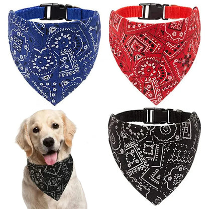 Adjustable Dog Bandana Collar | Stylish Scarf for Dogs & Cats