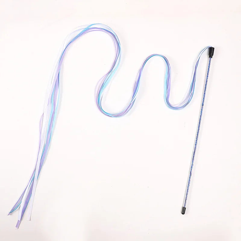 Interactive Cat Teaser Wand – Rope Stick Toy for Chasing & Chewing