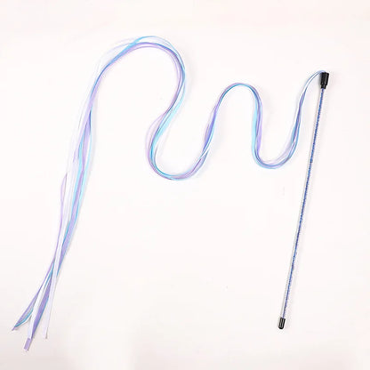 Interactive Cat Teaser Wand – Rope Stick Toy for Chasing & Chewing