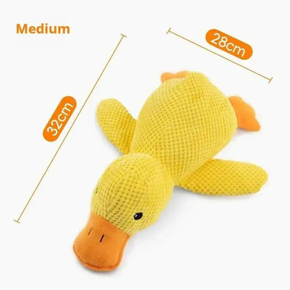 Plush Duck Dog Toy – Calming Squeaky Chew Toy for Puppies