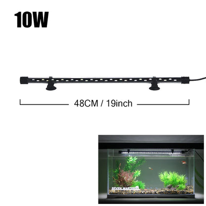 Waterproof LED Aquarium Plant Grow Light – 18-58CM Adjustable Fish Tank Lamp with 5730 Chips, 90-260V