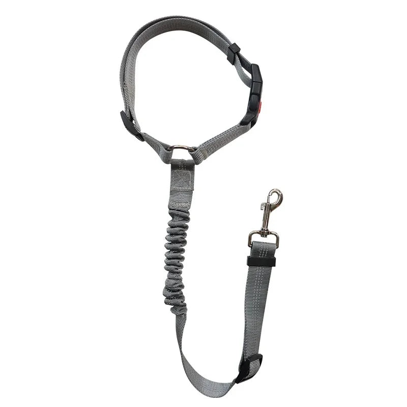 Dog Car Seat Belt & Leash – Adjustable Pet Travel Safety Strap