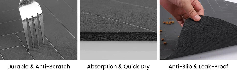 absorbent pet feeding mat