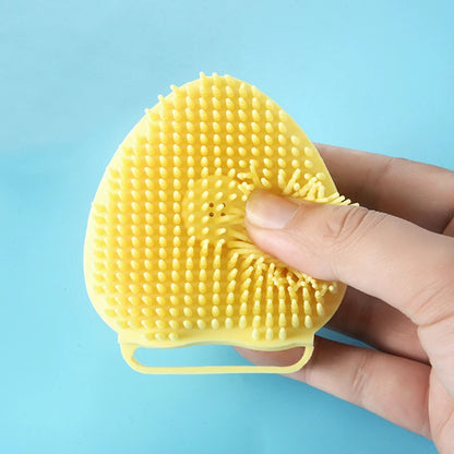 Silicone Pet Grooming Tool with Shampoo Dispenser