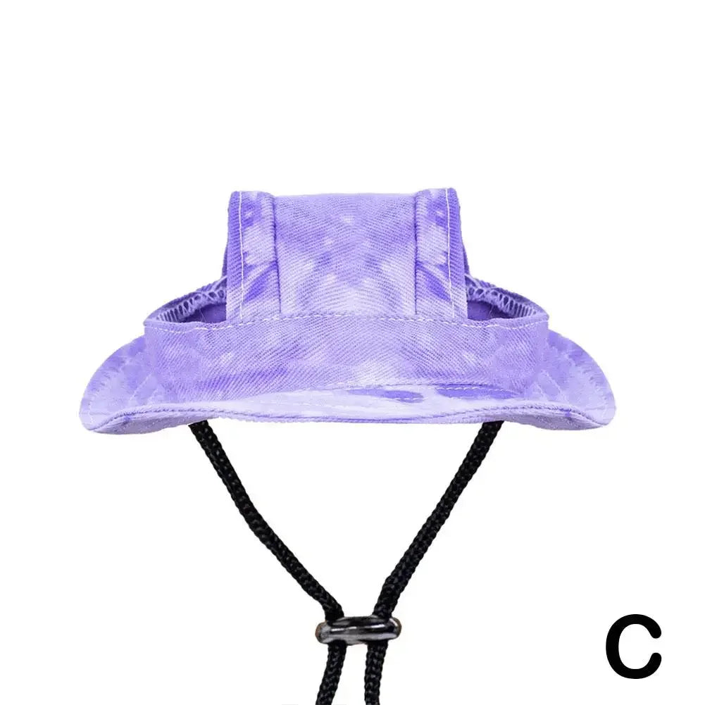 Breathable Cotton Pet Sun Hat – Adjustable Dog & Cat Fisherman Cap