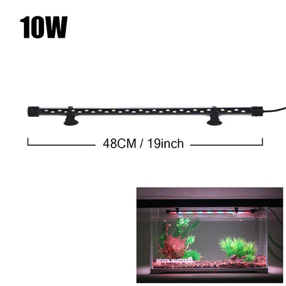 Waterproof LED Aquarium Plant Grow Light – 18-58CM Adjustable Fish Tank Lamp with 5730 Chips, 90-260V