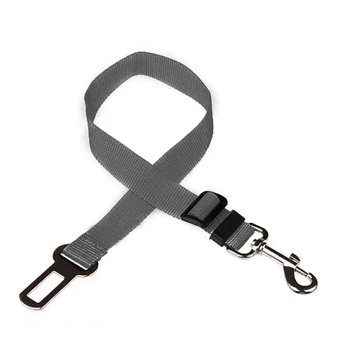 Adjustable Pet Car Seat Belt – Vehicle Safety Harness Clip for Dogs & Cats. Attaches to Collars or Harnesses for Secure, Comfy Travel