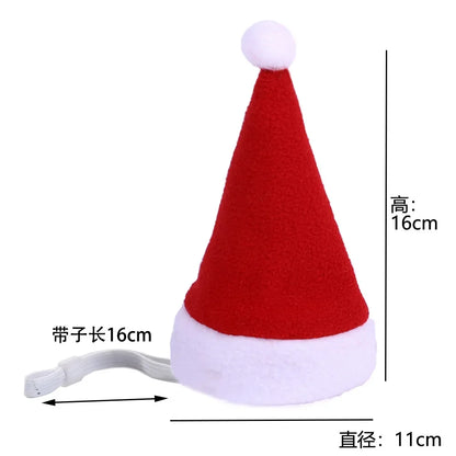 Christmas Pet Hat – Cute Holiday Costume Cap for Small Dogs & Cats