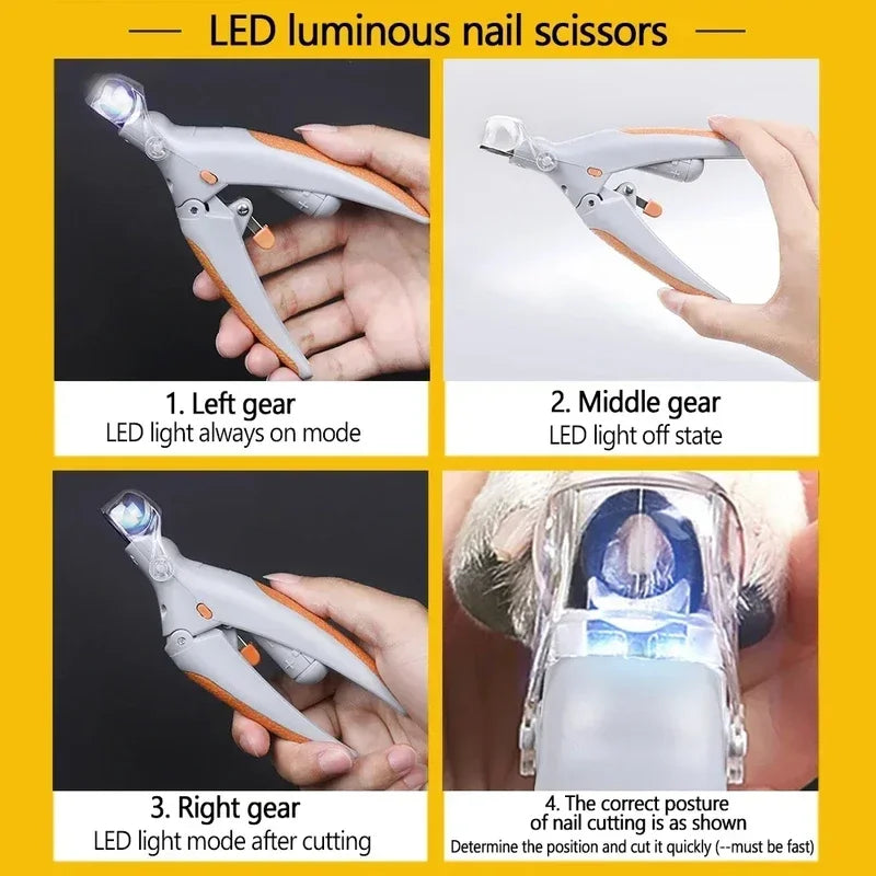 LED pet nail clippers