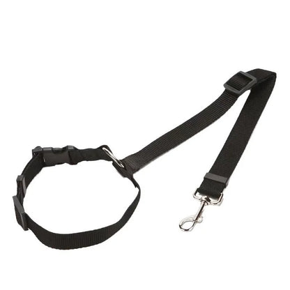 Dog Car Seat Belt & Leash – Adjustable Pet Travel Safety Strap