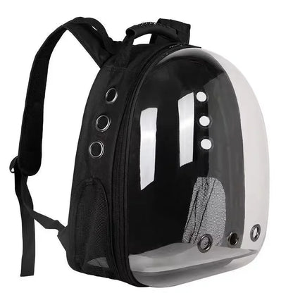 Transparent Space Capsule Pet Backpack – Breathable Travel Carrier for Cats & Small Pets