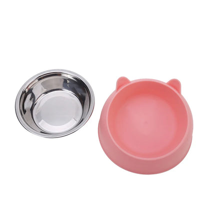 pet food bowl, inclined pet food bowl, stainless steel