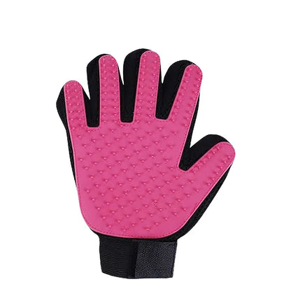 Silicone Pet Grooming Glove – Hair Removal & Bath Brush for Dogs & Cats