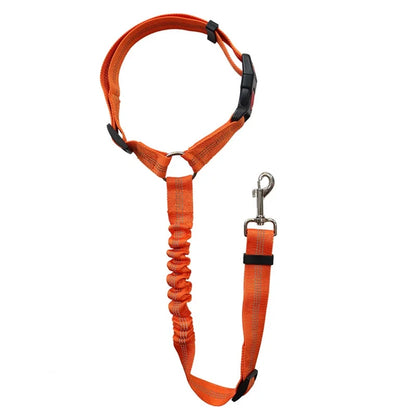 Dog Car Seat Belt & Leash – Adjustable Pet Travel Safety Strap